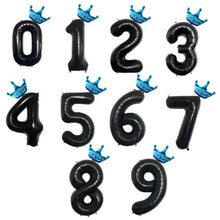 Load image into Gallery viewer, Gold Silver Crown Figure Balloons 32"