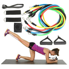 Load image into Gallery viewer, 11pcs / Set Natural Rubber Latex Yoga Fitness Re sistance Bands