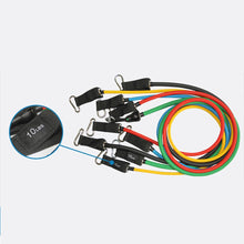 Load image into Gallery viewer, 11pcs / Set Natural Rubber Latex Yoga Fitness Re sistance Bands
