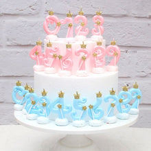 Load image into Gallery viewer, Crown Cake Number Candle Birthday