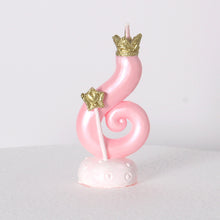 Load image into Gallery viewer, Crown Cake Number Candle Birthday