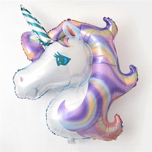 Load image into Gallery viewer, 2PCS 32inch rainbow number balloons with gold crown