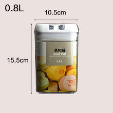 Load image into Gallery viewer, Food storage container Acrylic kitchen storage box multigrain storage jar transparent sealed cans easy to buckle Multi-capacity