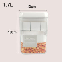 Load image into Gallery viewer, Food storage container Acrylic kitchen storage box multigrain storage jar transparent sealed cans easy to buckle Multi-capacity