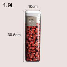 Load image into Gallery viewer, Food storage container Acrylic kitchen storage box multigrain storage jar transparent sealed cans easy to buckle Multi-capacity