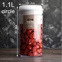 Load image into Gallery viewer, Food storage container Acrylic kitchen storage box multigrain storage jar transparent sealed cans easy to buckle Multi-capacity