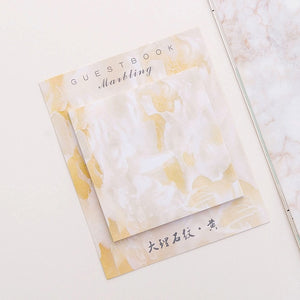 Cute Kawaii marble Memo Pad Sticky Notes Stationery Sticker index Posted It Planner Stickers Notepads Office School Supplies