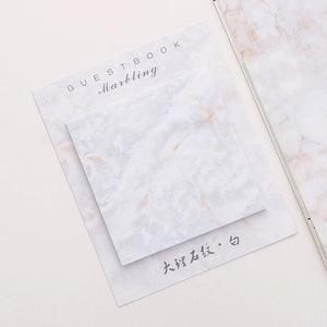 Cute Kawaii marble Memo Pad Sticky Notes Stationery Sticker index Posted It Planner Stickers Notepads Office School Supplies