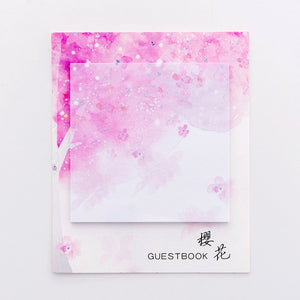 Cute Kawaii marble Memo Pad Sticky Notes Stationery Sticker index Posted It Planner Stickers Notepads Office School Supplies