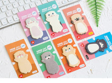 Load image into Gallery viewer, 8 pcs Cartoon cat sticky memo Post pad marker it note planner stickers Cute Stationery office accessories School supplies A6044
