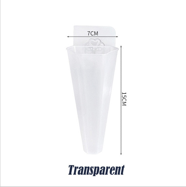 2020 New Creative Wall Mounted Acrylic Vase Wall Hanging Planter Plant Flower Pot Holder