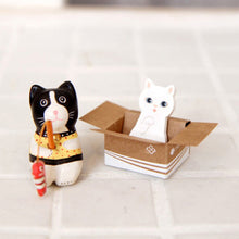 Load image into Gallery viewer, FangNymph Cute Cat Dog Box Stickers Scrapbooking Kawaii 3D Cartoon Stationery Sticky Notes School Supplies Post It Memo Pad
