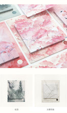 Load image into Gallery viewer, Natural Flamingos Plants Memo Pad Creative Leaf Sakura Landscape Post It Note Sticky Paper Bookmarks Office School Stationery
