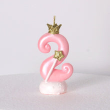 Load image into Gallery viewer, Crown Cake Number Candle Birthday
