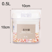 Load image into Gallery viewer, Food storage container Acrylic kitchen storage box multigrain storage jar transparent sealed cans easy to buckle Multi-capacity
