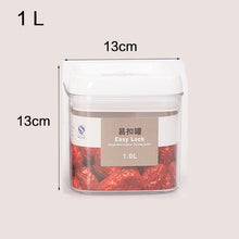Load image into Gallery viewer, Food storage container Acrylic kitchen storage box multigrain storage jar transparent sealed cans easy to buckle Multi-capacity
