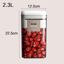 Load image into Gallery viewer, Food storage container Acrylic kitchen storage box multigrain storage jar transparent sealed cans easy to buckle Multi-capacity
