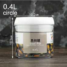 Load image into Gallery viewer, Food storage container Acrylic kitchen storage box multigrain storage jar transparent sealed cans easy to buckle Multi-capacity
