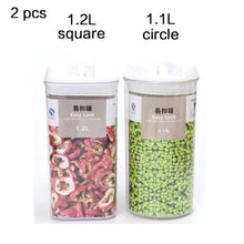 Load image into Gallery viewer, Food storage container Acrylic kitchen storage box multigrain storage jar transparent sealed cans easy to buckle Multi-capacity
