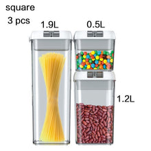 Load image into Gallery viewer, Food storage container Acrylic kitchen storage box multigrain storage jar transparent sealed cans easy to buckle Multi-capacity
