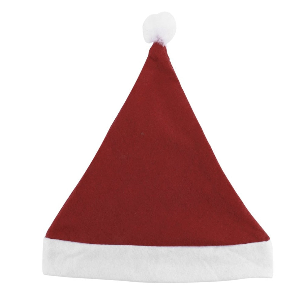 Christmas Caps Thick Ultra Soft Plush Santa Claus Holidays Fancy Dress Hats Fashionable Design Cap For Holidays 2017 New Arrival